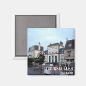 zFR098 COURSEULLES SUR MER, Riviera,フランスの冷蔵庫 マグネット (正面/裏面)