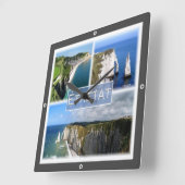 zFR101 ETRETAT Normandy スクエア壁時計 (傾斜)