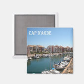 zFR103 CAP D'AGDE フランスの Riviera，フランス，冷蔵庫 マグネット (正面/裏面)