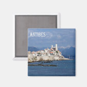 zFR107 ANTIBES フランスの Riviera，フランス，冷蔵庫 マグネット (正面/裏面)