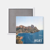 zFR108 AGAY フランスの Riviera,フランス,冷蔵庫 マグネット (正面/裏面)