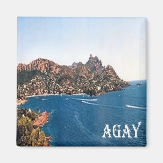 zFR108 AGAY フランスの Riviera,フランス,冷蔵庫 マグネット (正面)