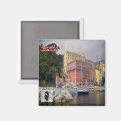 zFR126 BASTIAパノラマ、コルシカ、冷蔵庫 マグネット (正面/裏面)