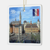 zFR136パノラマLILLE，フランス，ヨーロッパ， セラミックオーナメント (左)