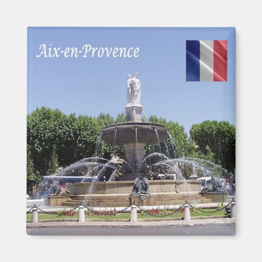 zFR141 AIX EN PROVENCE，フランス，冷蔵庫 マグネット (正面)