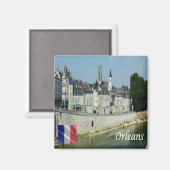zFR145 ORLEANS、フランス、冷蔵庫 マグネット (正面/裏面)