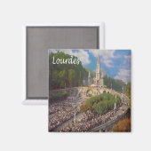 zFR146 LOURDES，フランス，冷蔵庫 マグネット (正面/裏面)