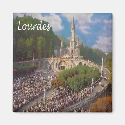 zFR146 LOURDES，フランス，冷蔵庫 マグネット (正面)