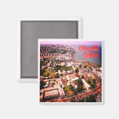 zGA006 LIBREVILLE，ガボン，アフリカ，冷蔵庫 マグネット (正面/裏面)