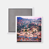 zGA007 LIBREVILLE，ガボン，アフリカ，冷蔵庫 マグネット (正面/裏面)