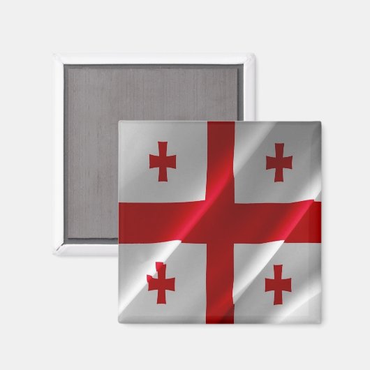 zGE002ジョージア州旗ジョージア冷蔵庫 マグネット (正面/裏面)