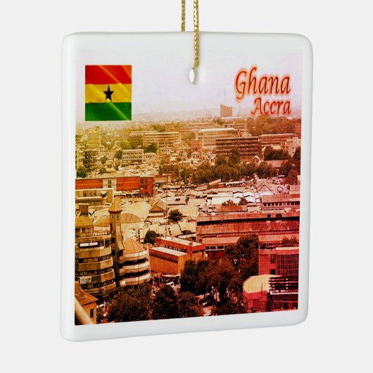 zGH003 ACCRA北,ガーナ,アフリカ, セラミックオーナメント (右)