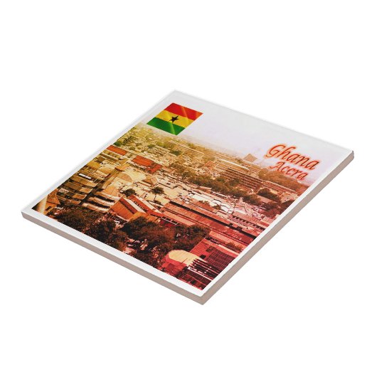 zGH003 ACCRA北，ガーナ，アフリカ， タイル (側面)