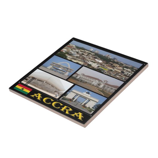 zGH004 ACCRA，モザイク，ガーナ，アフリカ， タイル (側面)