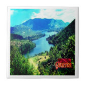 zGH006 GHANA, Volta Lake，アフリカ， タイル (正面)