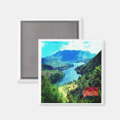 zGH006 GHANA, Volta Lake，アフリカ，冷蔵庫 マグネット (正面/裏面)