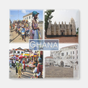 zGH008 GHANA,モザイク,アフリカ,冷蔵庫 マグネット