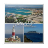 zGI003 GIBRALTARヨーロッパの灯台、 タイル (正面)