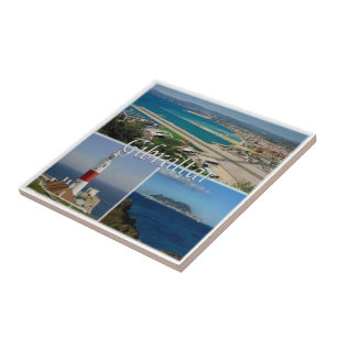 zGI003 GIBRALTARヨーロッパの灯台、 タイル