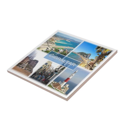 zGI004ジブラルタル、ヨーロッパ、 タイル (側面)