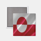 zGL002 GREENLAND,なびく国旗,アメリカ,冷蔵庫 マグネット (正面/裏面)