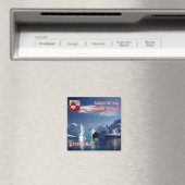 zGL006 SCORESBY SUND, Iceberg, Greenland,冷蔵庫 マグネット (インサイチュ (食洗機))