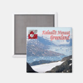 zGL011 GREENLAND, Nuuk Bay, Kalaallit Nunaat, マグネット (正面/裏面)