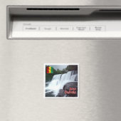 zGN005 DUBREKA滝，ギニア，アフリカ，冷蔵庫 マグネット (インサイチュ (食洗機))