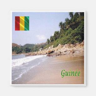 zGN008 GUINEA、知事のビーチ、アフリカ、冷蔵庫 マグネット