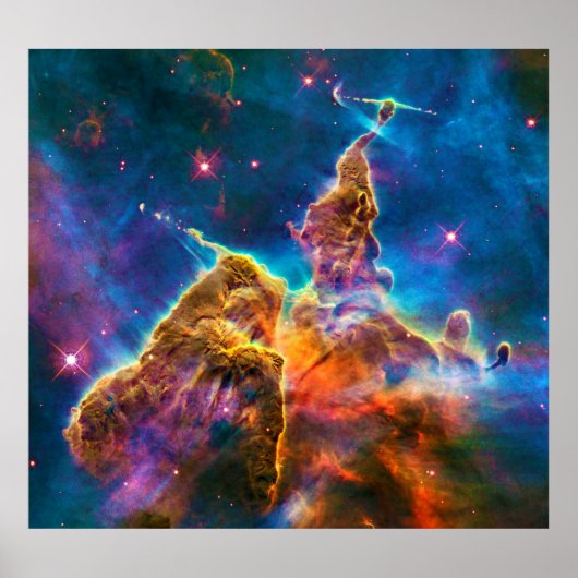 ZGOSのCarina Nebulaの柱とジェット ポスター (正面)