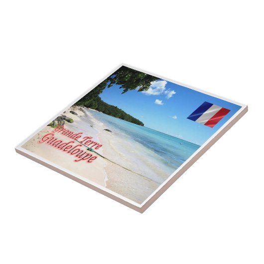 zGP004 GUADELOUPE, Grande-Terre,ビーチ, タイル (側面)