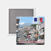 zGP006 GUADELOUPE, Basse-Terre，アメリカ，冷蔵庫 マグネット (正面/裏面)