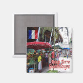 zGP007 GUADELOUPE, Basse-Terre,冷蔵庫 マグネット (正面/裏面)