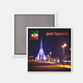 zGQ003 BATA，アフリカ，フリーダムタワー，冷蔵庫 マグネット (正面/裏面)