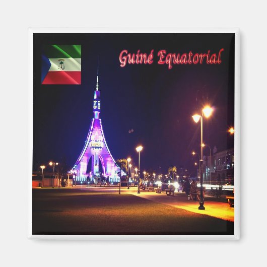 zGQ003 BATA，アフリカ，フリーダムタワー，冷蔵庫 マグネット (正面)