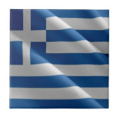 zGR002ギリシャ国旗, タイル (正面)