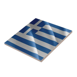 zGR002ギリシャ国旗, タイル