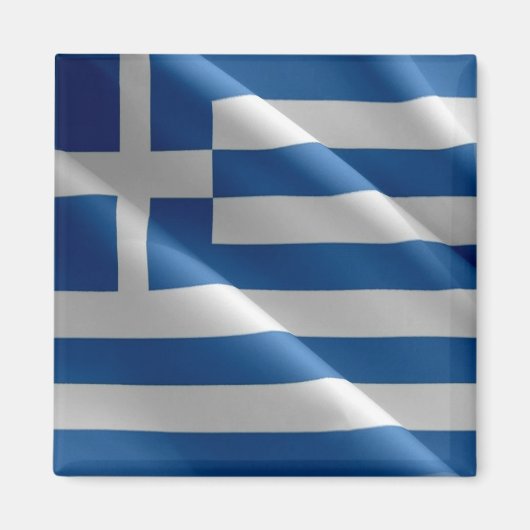 zGR002ギリシャ国旗、冷蔵庫 マグネット (正面)