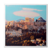 zGR009アテネ、アクロポリス、ギリシャ、 タイル (正面)