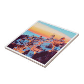 zGR011 SANTORINI、ギリシャ、 タイル (側面)