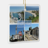 zGR020モザイクKOS、ギリシャ、ヨーロッパ、 セラミックオーナメント (右)