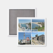 zGR020モザイクKOS、ギリシャ、ヨーロッパ、冷蔵庫 マグネット (正面/裏面)