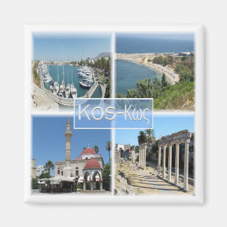 zGR020モザイクKOS、ギリシャ、ヨーロッパ、冷蔵庫 マグネット