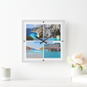 zGR023 KEFALONIA、ギリシャ、ヨーロッパ、 スクエア壁時計 (ホーム)