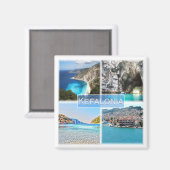 zGR023 KEFALONIA、ギリシャ、ヨーロッパ、冷蔵庫 マグネット (正面/裏面)