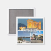 zGR024 ATHENS，ギリシャ，冷蔵庫 マグネット (正面/裏面)