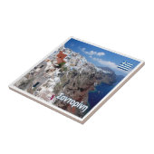 zGR032 SANTORINI, Thera，ギリシャ， タイル (側面)