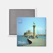 zGR039 RHODES，ギリシャ，冷蔵庫 マグネット (正面/裏面)