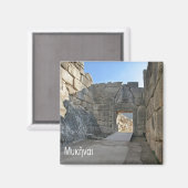 zGR051 MICENEギリシャ、冷蔵庫 マグネット (正面/裏面)