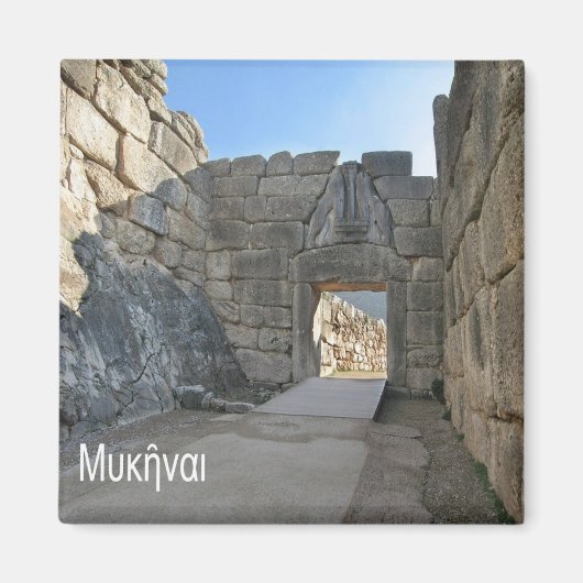 zGR051 MICENEギリシャ、冷蔵庫 マグネット (正面)